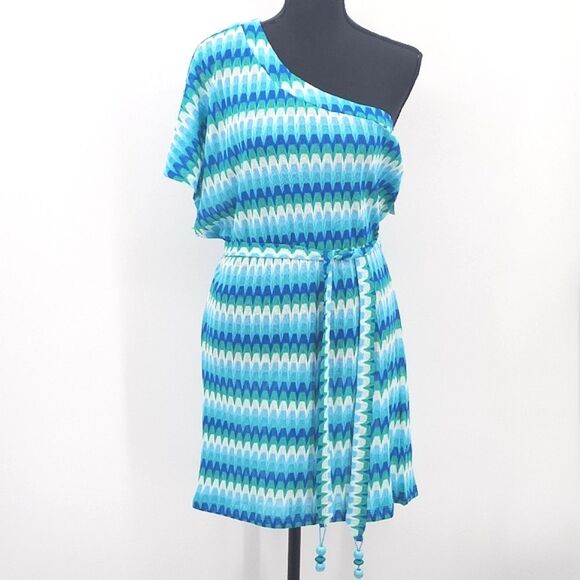Trina Turk Moonray Swim Cover-up Dress Women Size Medium Crochet Vacation Travel - Picture 1 of 11